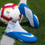 Breathable Mesh Men's Football Shoes TF/FG High-Level Socks After Wear-Resisting Football Sneakers Mart Lion   