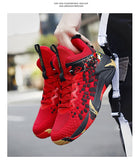 Weaving Training Basketball Shoes Men's Anti-slip Rubber Sole Sports Sneakers Outdoor Streetball Mart Lion   