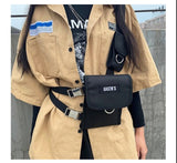  Tactical Vest Streetwear Waist Bag Men's Hip Hop Chest Rig Bag Adjustable Multiple Pockets Canvas Waist Pack Chest Bags Mart Lion - Mart Lion