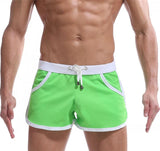 Summer Men's Shorts Casual Home Sleep Bottoms Lightweight Arrow Pants Fitness Bodybuilding Sweatshorts Quick Dry Beach Shorts Mart Lion Green M China