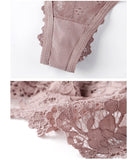 1 Set Woman Lingerie Lace Bra Thongs Set Underwear Bralette Push Up Tube Tops Bras Panties Suit For Lady Mart Lion   