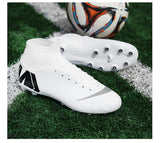 Futstal FG/TF Orange Soccer Boots For Men's High Top Soccer Cleats Football Trainers Football Shoes zapatillas de futbol Mart Lion   