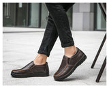 Genuine Leather Shoes Men's Loafers Soft Men's Shoes Flat Casual Footwear Male Shoes A2707 Mart Lion   