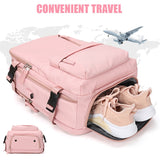 0 Pink Women Travel Backpack Waterproof Travel Luggage Bags Large Capacity USB Charging Port Backpack Mart Lion - Mart Lion