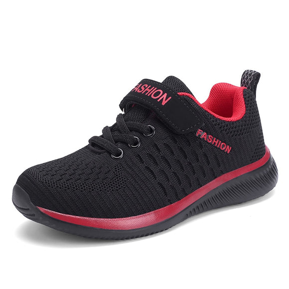 Black Kids Sneakers Breathable Running Shoes Boy Outdoor Comfort Casual Sports Children Girls zapatillas nino Mart Lion red 9088 28 China