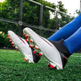 Breathable Mesh Men's Football Shoes TF/FG High-Level Socks After Wear-Resisting Football Sneakers Mart Lion   