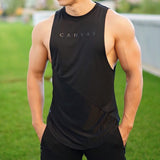 Bodybuilding Sporty Tank Tops Men's Gyms Fitness Workout Sleeveless Shirt Male Stringer Singlet Summer Casual Loose Undershirt Mart Lion   
