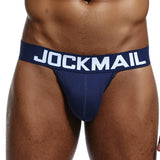 6pcs/Lot Men's Underwear Briefs Jockstrap Pouch Cuecas Cotton Shorts Panties Thongs Mesh Underpants Gay Slip Homme Srting Mart Lion 6PCSJM204NAVY M(27-30 inches) 