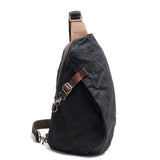 Anti Theft Chest Bag Vintage Canvas Men's Shoulder Leisure Crossbody School Bags Hobo Style Small Youth Waterproof Travel Mart Lion black  
