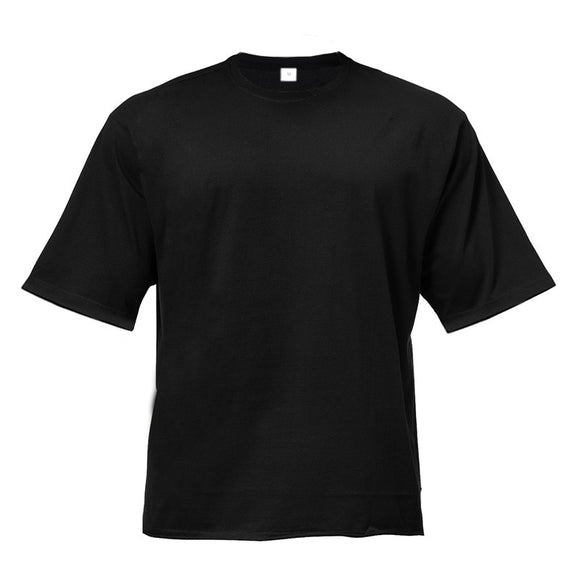  Men's Oversized Fit Short Sleeve T-shirt With Dropped Shoulder Loose Hip Hop Fitness Summer Gym Bodybuilding Tops Tees Mart Lion - Mart Lion