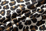 Sportrendy Men's Shirts Dress Casual Leopard Print Stylish Design Shirt Tops Yellow Mart Lion   