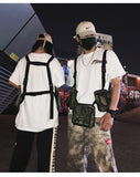 Street Style Men's Waist Bags Sports Running Tactical Package Nylon Unisex Belt Pack Chest Rig Bag Travel Bags Men's Phone Pouch Mart Lion   