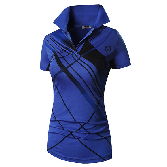 jeansian Women Casual Designer Short Sleeve T-Shirt Golf Tennis Badminton OceanBlue2 Mart Lion   