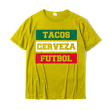 Mexico Soccer Football Mexican Shirt T-Shirt Tops Tees Classic Cotton Cool Party Men's Mart Lion yellow XS 