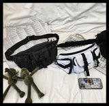  Waist Bag Fanny Pack Harajuku Style Women Belt Bag Hip-Hop Bum Bag Sling Chest Bag for Travel Dailylife Unisex Mart Lion - Mart Lion