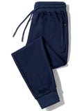 95% Cotton Men's Jogging Pants GYM Training Running Sportswear Sweatpants Streetwear Harajuku Trousers Mart Lion L Beam mouth-Dark Blue 