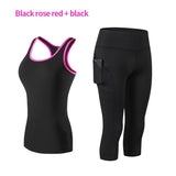 Women's Clothing Gym Suit Two-piece Tracksuit Elastic Force Exercise Fitness Sportswear Seamless Push Up Yoga Set Mart Lion Pink S 