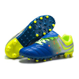 Colourful Cleats Soccer Shoes Men's Low top Spike Football Futsal Sports zapatos de Mart Lion   