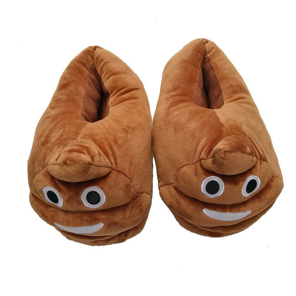 Whoholl Cute Funny Winter Shoes Women Slippers Unisex Brown Plush Female Indoors Slippers Home Warm Slippers Ladies Mart Lion 22CM  