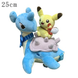 Pokemon Plush Toy Pikachu Stuffed Eevee Charmander Squirtle Charizard Blastoise Bulbasaur Anime Figure Doll Baby Mart Lion Lapras 25cm  