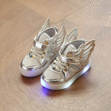 kids shoes LED Sneakers Children Shoes for Boys Girls Sport Flashing Lights Glowing Glitter Casual Baby Wing Flat Mart Lion   