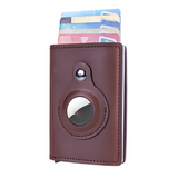 Rfid Card Holder Men's Wallets Money Bag Male Black Short Purse Small Leather Slim Mini For Airtag Air Tag Mart Lion   