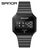 Casual Men Sports Watches Design Watches Touch Screen Digital Watch LED Display Waterproof Wristwatch Mart Lion black  