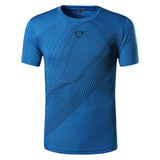jeansian men's Designer T Shirt Casual Quick Dry Slim Fit Tops amp Tees Mart Lion LSL069-Blue US S 