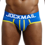 Men's Underwear Briefs Jockstrap Pouch Cuecas Cotton Stripe Panties Thongs Underpants Mart Lion   