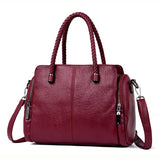 Tote Bag Leather Luxury Handbags Women Designer ladies Crossbody Mart Lion RED China 