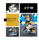 Designer Chunky Sneakers Men's High top Superstar Sports Shoes Hip-hop Stitch Breathable Platform Men's Trainers Mart Lion - Mart Lion