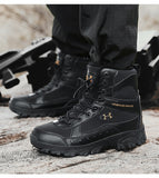 Winter Plush Outdoor Trekking Men's Shoes Warm Military Boots Special Force Tactical Combat Boots Breathable Desert Mart Lion   