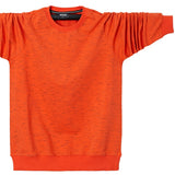 Men's T Shirt Long Sleeve Tshirt Clothing Casual Classic O-Neck Collar T-Shirts Cotton Tops Tees Mart Lion Orange M 
