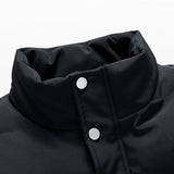 Winter Men's Sleeveless Jacket Big Khaki Vest Autumn Casual Warm Thick Coats Male Cotton-Padded Waistcoat Vest
