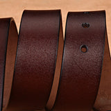 Leather Men's Belts Cow Genuine Leather Belt Pin Buckle Cinturones Para Hombre Mart Lion   