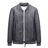 Men's PU Leather Jacket Motorcycle Jackets Black Outwear Autumn Casual Motorcycle PU Jacket Biker Leather Coats Mart Lion   