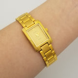  24k Thick Plated Decorations Gold Placer Watches Retro Trend Ladies Watch  women gold Mart Lion - Mart Lion