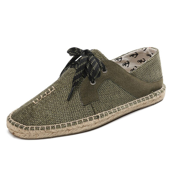 Fisherman Shoes Breathable Espadrilles Men's Casual Linen Summer Canvas Sneakers Mart Lion   