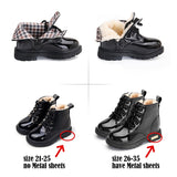 Children Shoes Snow Boots for Kids Ankle Boots Girls PU Leather Waterproof Winter Shoes Toddler Boy Sneakers Cotton Shoes Mart Lion   