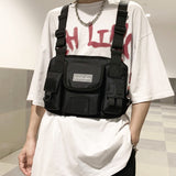 Men's Chest Bag Chest Rig Bag Hip-hop Streetwear Boy Nylon Tactical Vest Pouch Male Tactical Bags Mart Lion   