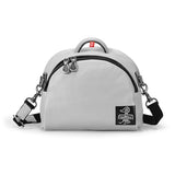 Crossbody Saddle Bag Women Soft Genuine Leather Half-Moon Shoulder Handbags Casual City Bags Mart Lion Gray (20cm<Max Length<30cm) 