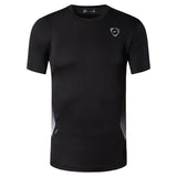 jeansian Men's Sport T-shirts Tops Running Gym Fitness Workout Football Short Sleeve Dry Fit Orange Mart Lion LSL022-Black US S China
