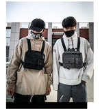 Men's Waist Bag Hip-hop Chest Rig Bag For Men's Canvas Chest Pack Tactical Vest Pack Male Abdomon Bags Chest Purse Streetwear Kanye Mart Lion   