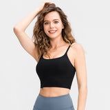 Push Up Sports Women Padded Comfy Gym Bra Underwear Active Wear Workout Fitness Top Black Mart Lion Black S 