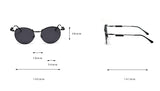 JackJad Vintage Round SteamPunk Style Polarized Sunglasses Classic Metal Spring Brand Design Oculos De Sol SK25125 Mart Lion   
