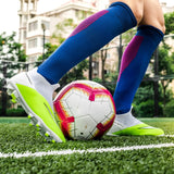 Breathable Mesh Men's Football Shoes TF/FG High-Level Socks After Wear-Resisting Football Sneakers Mart Lion   