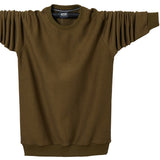 Autumn T-Shirt Men's Cotton T Shirt Full Sleeve Solid Color T-shirts Tops Tees O-neck Long Shirt Mart Lion Green M 