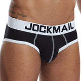 Men's Underwear Briefs Jockstrap Pouch Cuecas Cotton Stripe Panties Thongs Underpants Mart Lion JM339BLACK M(27-30 inches) 
