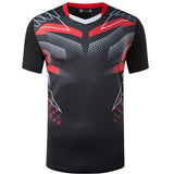 Jeansian Men's T-Shirt Tee Shirt Sport Short Sleeve Dry Fit Running Fitness Workout LSL296 Black