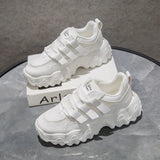 Shoes for Women Summer Student Korean Style Tennis Feminino Sneakers All-Match White Walking Mart Lion White 34 